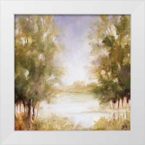 Gentle Groves II White Modern Wood Framed Art Print by Robinson, Carol
