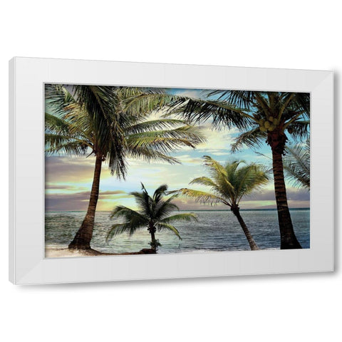 Honduras Sunset White Modern Wood Framed Art Print by Carpentieri, Natalie