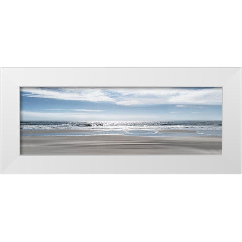 Beach Bliss White Modern Wood Framed Art Print by Manning, Ruane