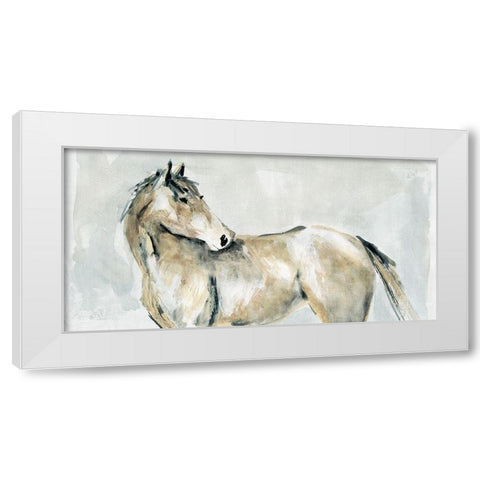 Turning Toward White Modern Wood Framed Art Print by Robinson, Carol