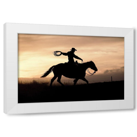 Rope and White Modern Wood Framed Art Print by Delimont, Danita