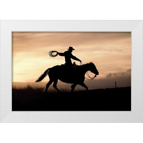 Rope and White Modern Wood Framed Art Print by Delimont, Danita