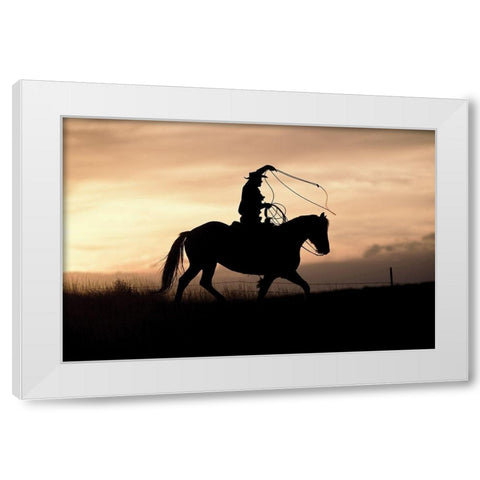 Rope and White Modern Wood Framed Art Print by Delimont, Danita