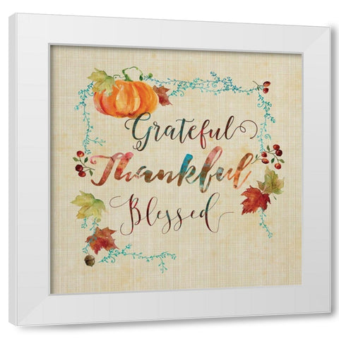 Fall Grateful White Modern Wood Framed Art Print by Robinson, Carol