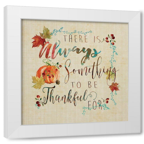 Fall Blessed White Modern Wood Framed Art Print by Robinson, Carol