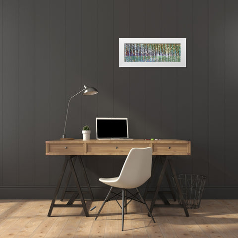 Birch Betik White Modern Wood Framed Art Print by Butler, John