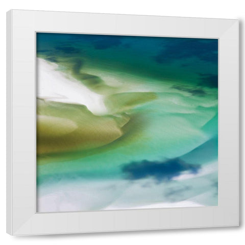Washy Geo I White Modern Wood Framed Art Print by Delimont, Danita