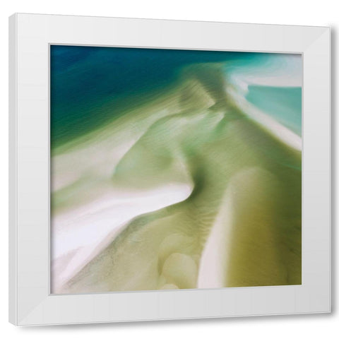 Washy Geo III White Modern Wood Framed Art Print by Delimont, Danita