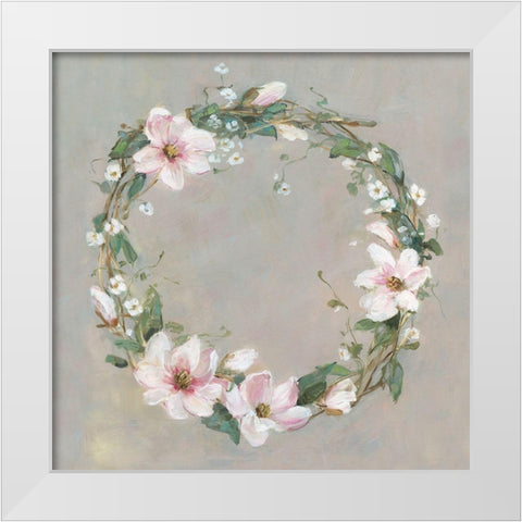 Meadow Magnolia White Modern Wood Framed Art Print by Swatland, Sally