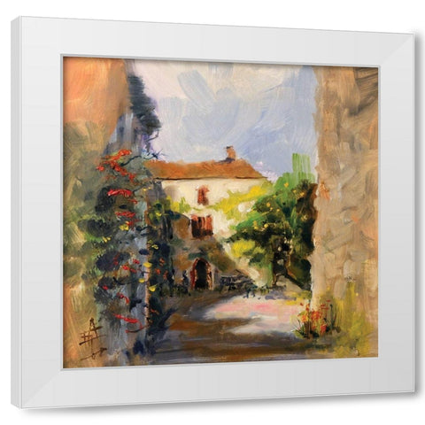 France II White Modern Wood Framed Art Print by Farrall Doyle, Anne