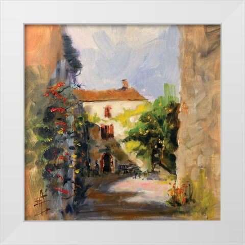 France II White Modern Wood Framed Art Print by Farrall Doyle, Anne