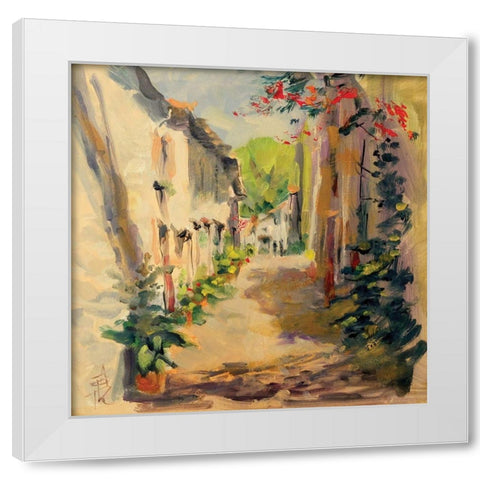 France III White Modern Wood Framed Art Print by Farrall Doyle, Anne