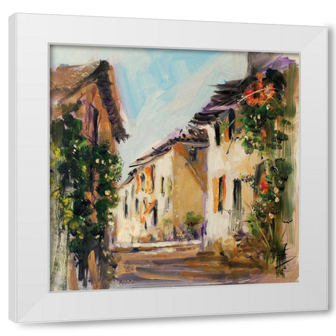 France IV White Modern Wood Framed Art Print by Farrall Doyle, Anne