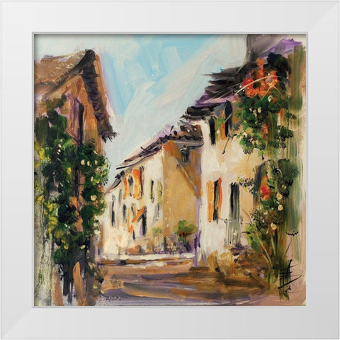 France IV White Modern Wood Framed Art Print by Farrall Doyle, Anne