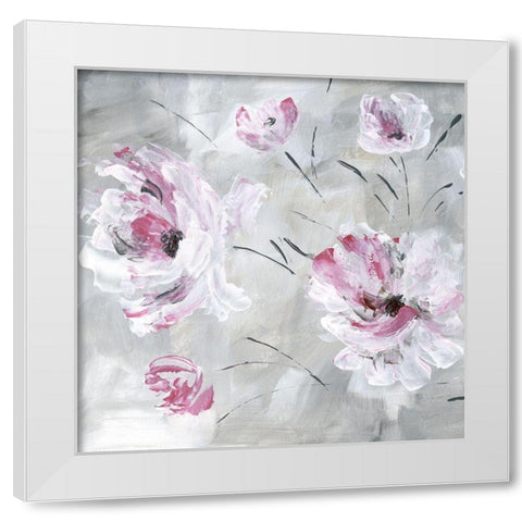 Blush Bloom I White Modern Wood Framed Art Print by Craven, Katrina