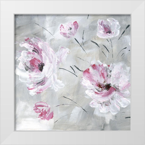 Blush Bloom I White Modern Wood Framed Art Print by Craven, Katrina