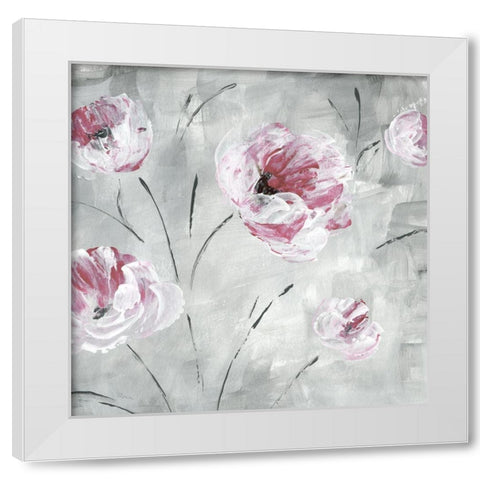 Blush Bloom II White Modern Wood Framed Art Print by Craven, Katrina