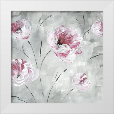 Blush Bloom II White Modern Wood Framed Art Print by Craven, Katrina