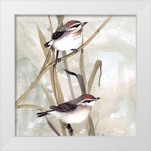 Neutral Spring I White Modern Wood Framed Art Print by Robinson, Carol