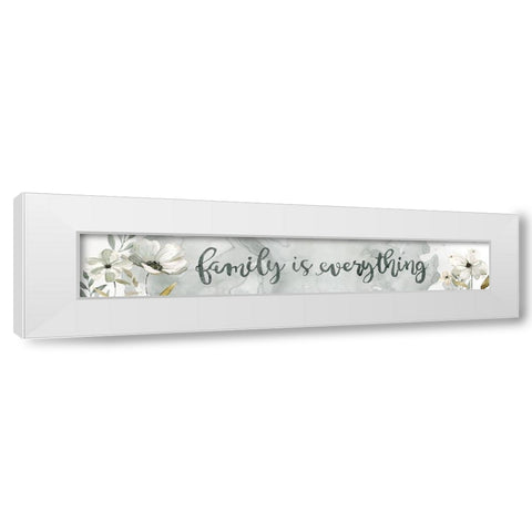 Family Is White Modern Wood Framed Art Print by Robinson, Carol