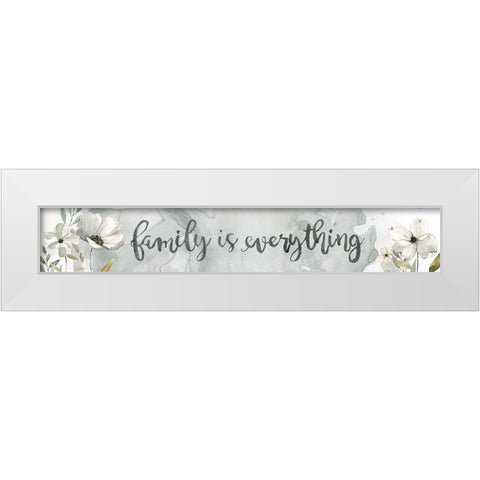 Family Is White Modern Wood Framed Art Print by Robinson, Carol