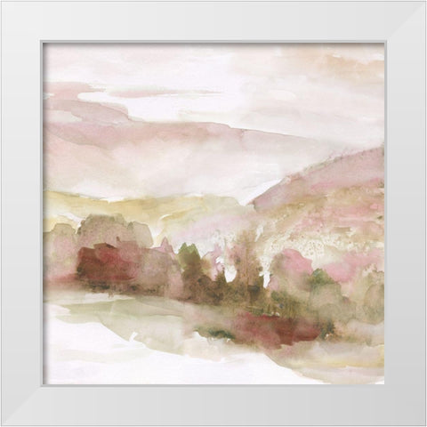 Windscape II White Modern Wood Framed Art Print by Nan