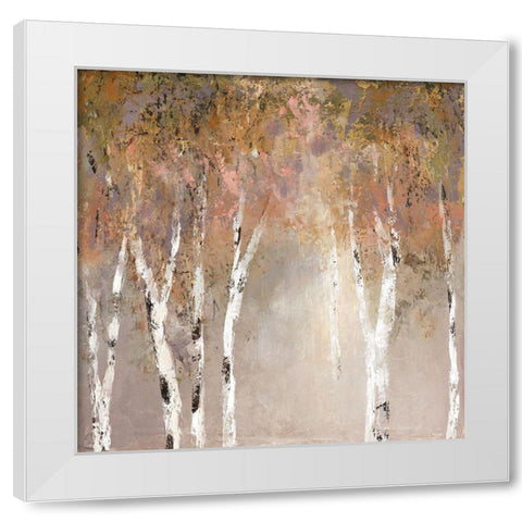Sunlit Birch II White Modern Wood Framed Art Print by Robinson, Carol