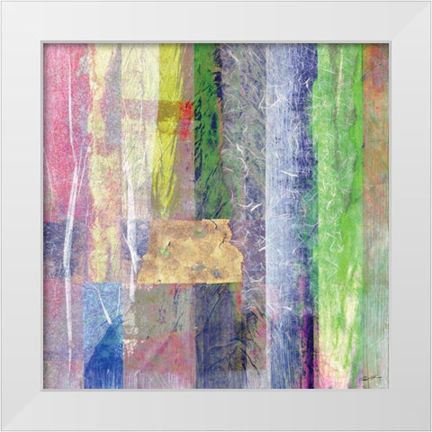 Color Jam I White Modern Wood Framed Art Print by Butler, John