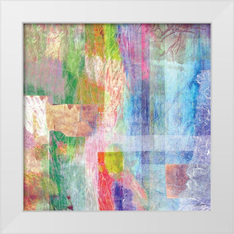 Color Jam II White Modern Wood Framed Art Print by Butler, John