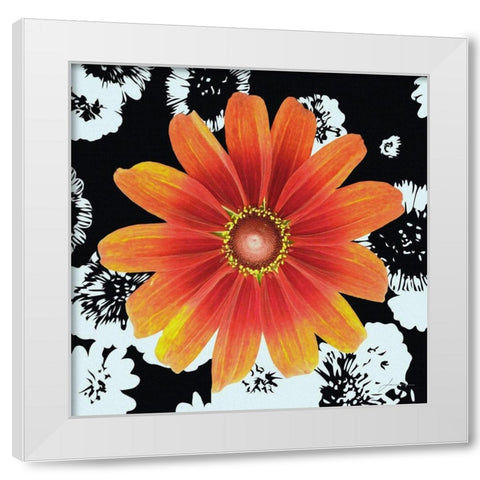 Black and Bloom White Modern Wood Framed Art Print by Burghardt, James
