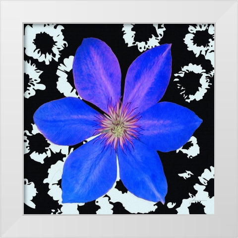 Black and Bloom White Modern Wood Framed Art Print by Burghardt, James