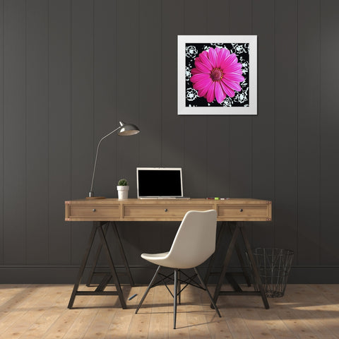 Black and Bloom White Modern Wood Framed Art Print by Burghardt, James