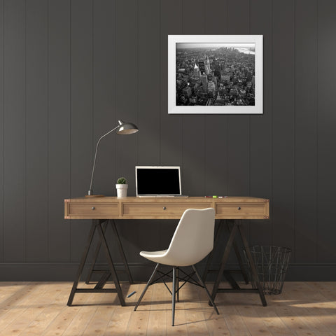 Empire State White Modern Wood Framed Art Print by Delimont, Danita
