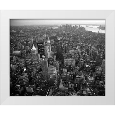 Empire State White Modern Wood Framed Art Print by Delimont, Danita