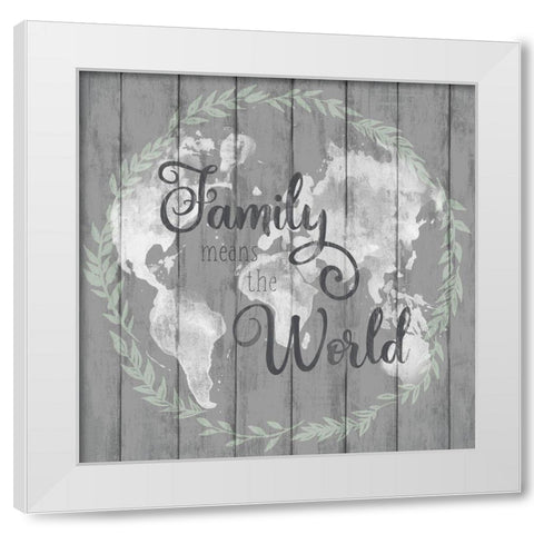 Family Means The White Modern Wood Framed Art Print by Knutsen, Conrad