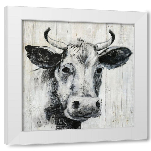 Howdy Neighbor I White Modern Wood Framed Art Print by Nan