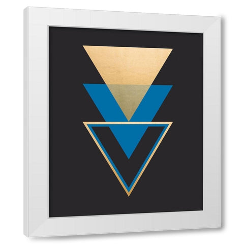 Geometric White Modern Wood Framed Art Print by Carpentieri, Natalie