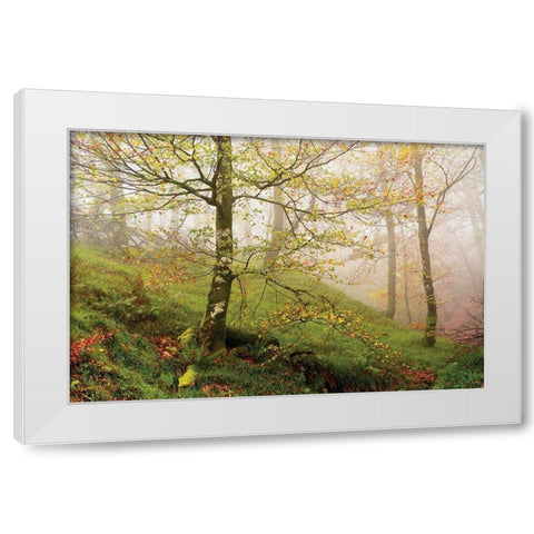Spring Or White Modern Wood Framed Art Print by Van de Goor, Lars