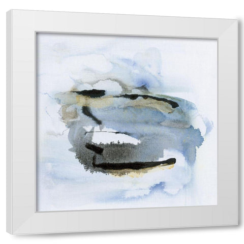 Cool Water II White Modern Wood Framed Art Print by Jill, Susan