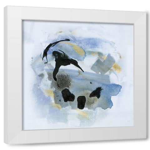Cool Water IV White Modern Wood Framed Art Print by Jill, Susan