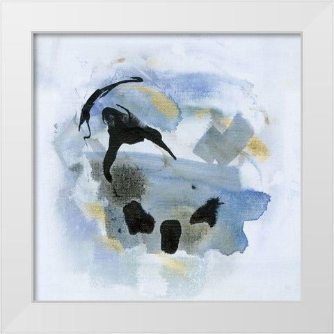 Cool Water IV White Modern Wood Framed Art Print by Jill, Susan
