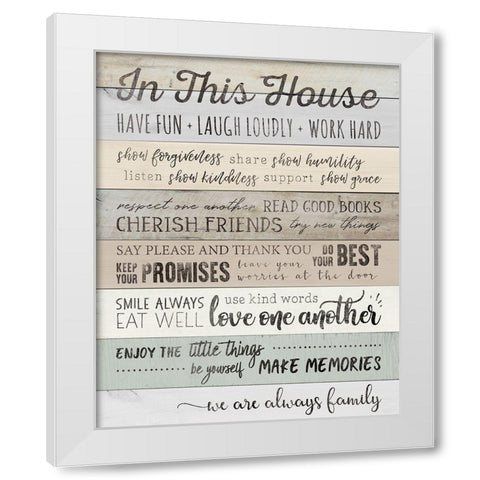 In This White Modern Wood Framed Art Print by CAD DESIGNS