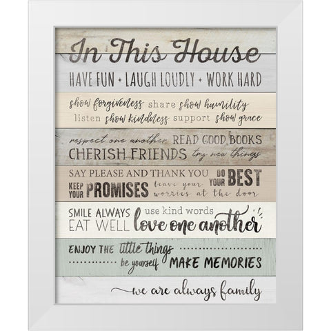 In This White Modern Wood Framed Art Print by CAD DESIGNS