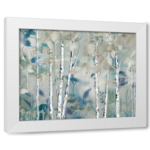 Zen Forest I White Modern Wood Framed Art Print by Nan