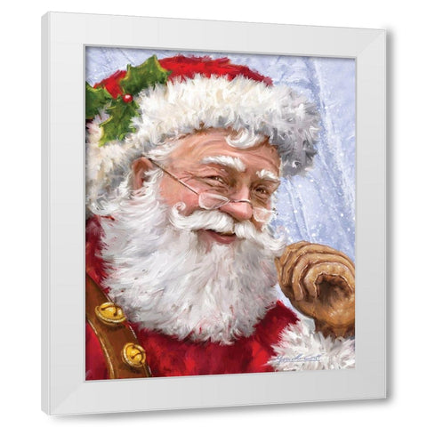 Ole Saint Nick White Modern Wood Framed Art Print by Corti, Marcello