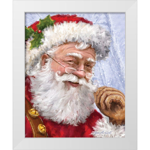Ole Saint Nick White Modern Wood Framed Art Print by Corti, Marcello