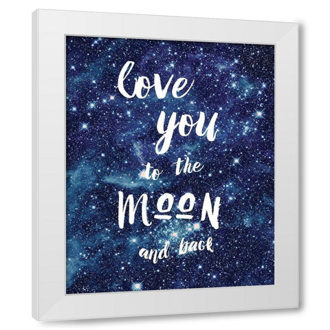 Love You To The White Modern Wood Framed Art Print by Murray, Amanda