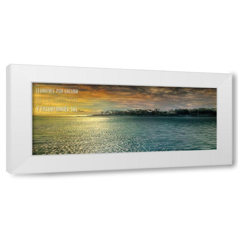 Encontraras White Modern Wood Framed Art Print by Calascibetta, Mike