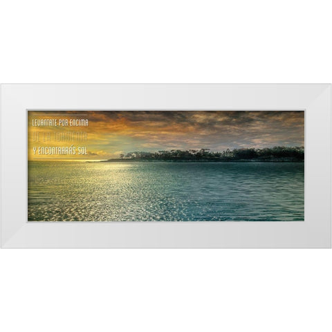 Encontraras White Modern Wood Framed Art Print by Calascibetta, Mike