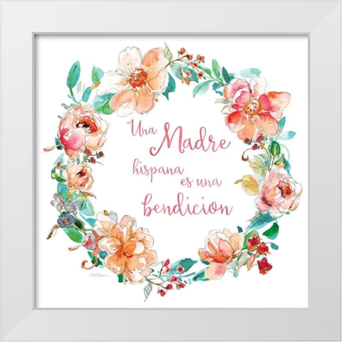Una Madre White Modern Wood Framed Art Print by Robinson, Carol